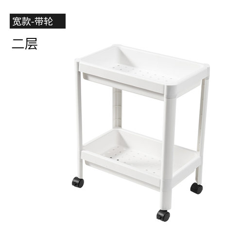 多功能厨房置物架沥水架子塑料收纳架落地式手推架子卫生间储物架