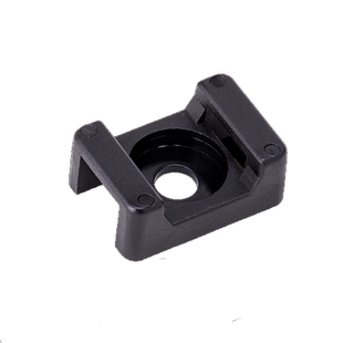 HC扎带固定座马鞍形电线固定座线卡子理线器螺丝孔型束线电缆线夹