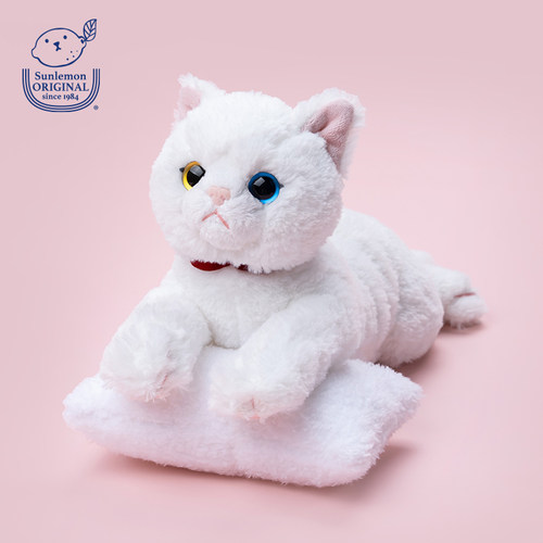 sunlemon仿真白色猫咪毛绒玩具