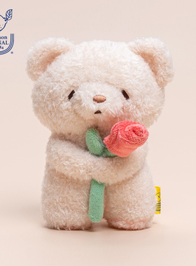 日本sunlemon感恩玫瑰小熊玩偶可爱毛绒娃娃玩具公仔女生礼物玩偶