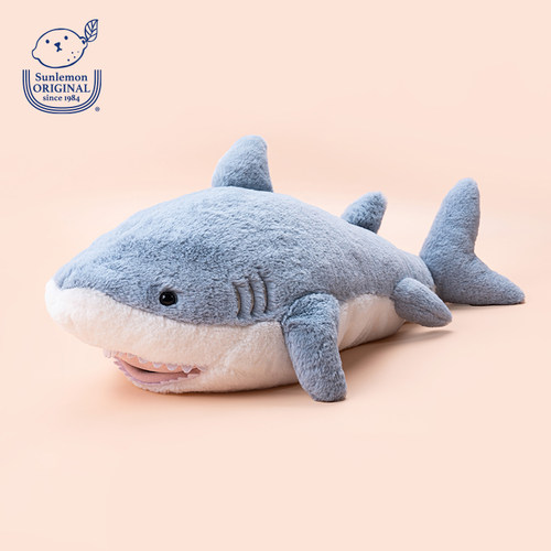 日本sunlemon鲨鱼毛绒玩具娃娃
