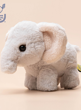 日本sunlemon仿真大象玩偶动物毛绒玩具公仔安抚睡觉娃娃生日礼物