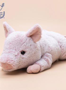 日本sunlemonl仿真小猪毛绒玩偶玩具安抚睡觉抱生日娃娃公仔礼物