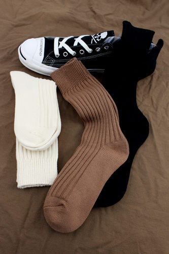 日系精梳棉粗针透气工装休闲无骨