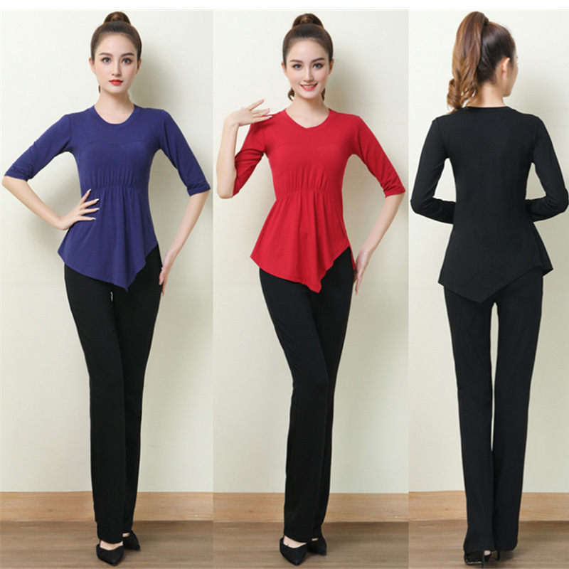 日本品质现代舞新款套装舞蹈形体练功服瑜伽服古典舞服装女士舞蹈