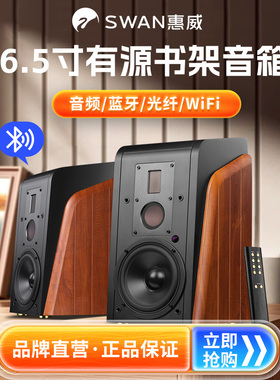 Hivi/惠威M300MKII有源三分频HiFi书架音箱电脑电视台式蓝牙音响