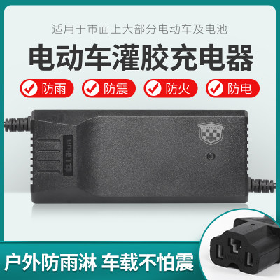 台绿佳电动车电瓶车通用充电器48V12ha48v20ah60V72V20AH防水智能