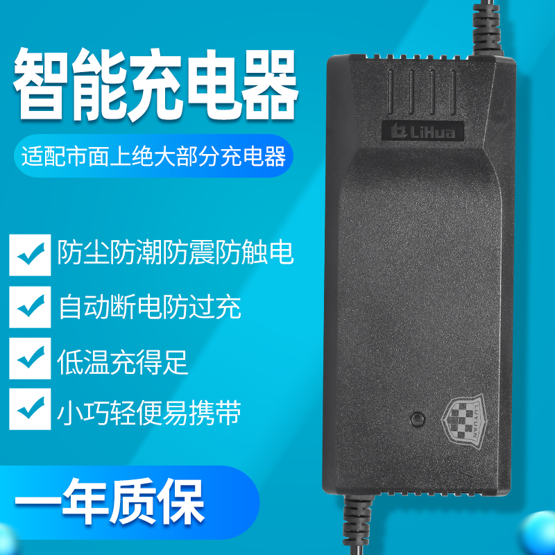 菲利普电动车电瓶车通用充电器48V12ha48v20ah60V72V20AH防水智能