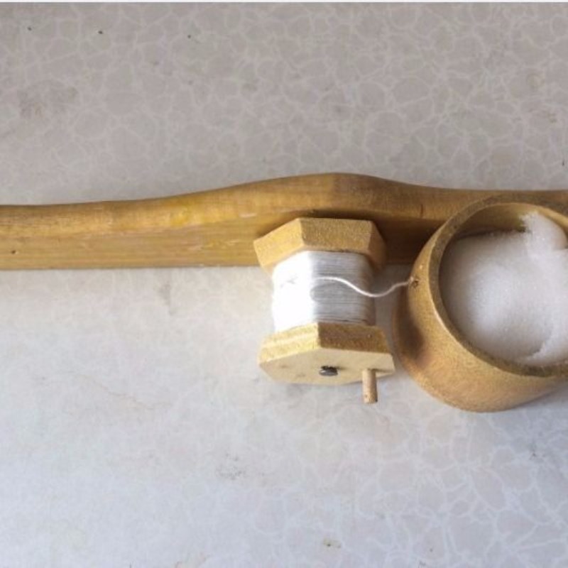 老式木工竹墨斗手摇木匠划线工具手动墨斗