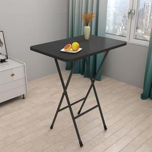 高脚餐桌塑料经济型床上书桌小户型便携式 小方桌饭桌折叠桌吃饭新