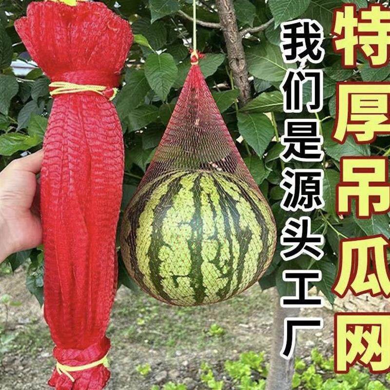 大棚特厚吊西瓜网兜袋吊哈密瓜香瓜网袋带束口绳的小网眼袋子