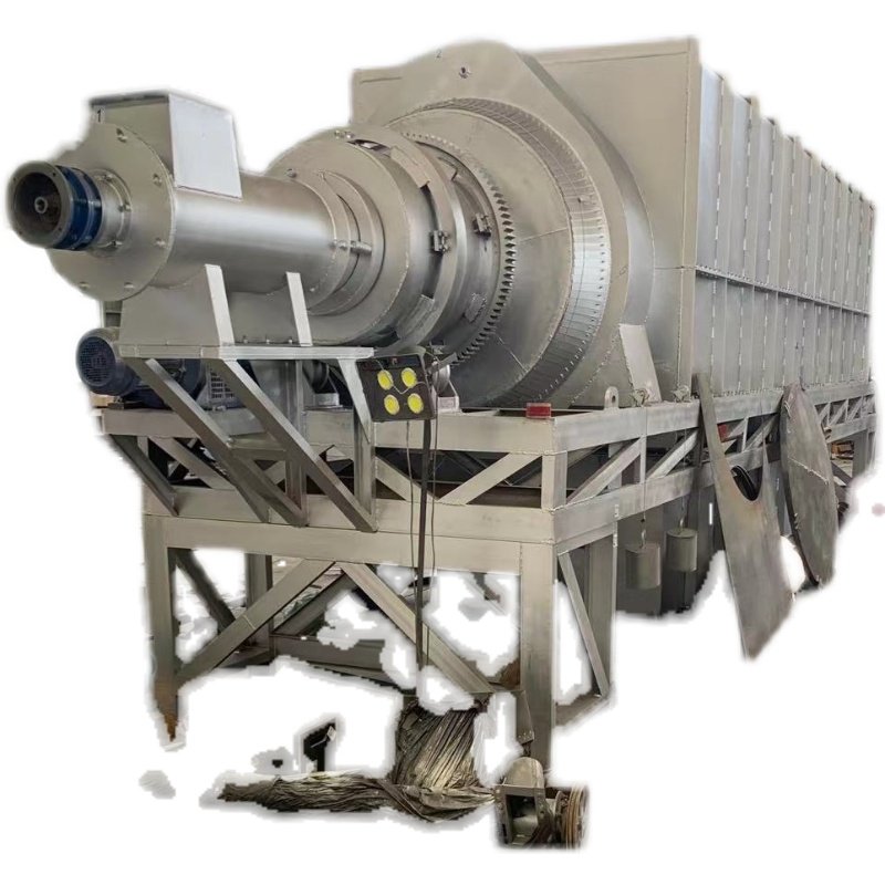 新款椰壳木糠炭化炉制作木碳粉桉树皮杉木皮炭化碳粉机器木炭机