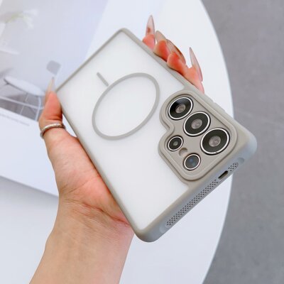 适用三星s25ultra手机壳磁吸S26+全包镜头防摔s24肤感新款Galaxy散热外壳5g简约高级感S26ULTRA小众超火爆款