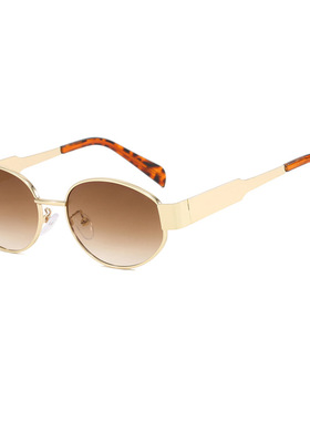 英系coss koko墨镜时尚椭圆太阳镜欧美潮流街拍新款ins拍照女