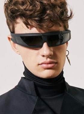 英系coss koko欧美个性yk骑行太阳眼镜新款运动太阳镜时尚凹造型