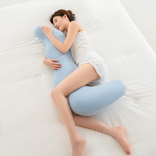 德绒海马记忆棉睡觉长抱枕头孕妇枕长条波浪抱枕芯成人