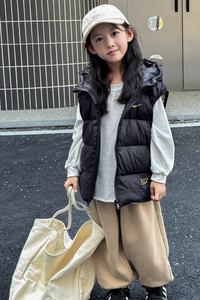 正品NlKE儿童马甲羽绒服男女童白鸭绒外套中大童保暖学生潮牌童装