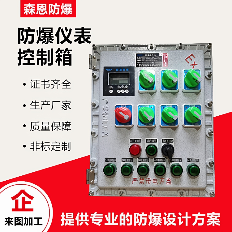 BXK防爆数显仪表控制箱带透视窗显示温控箱称重仪表电伴热防爆箱