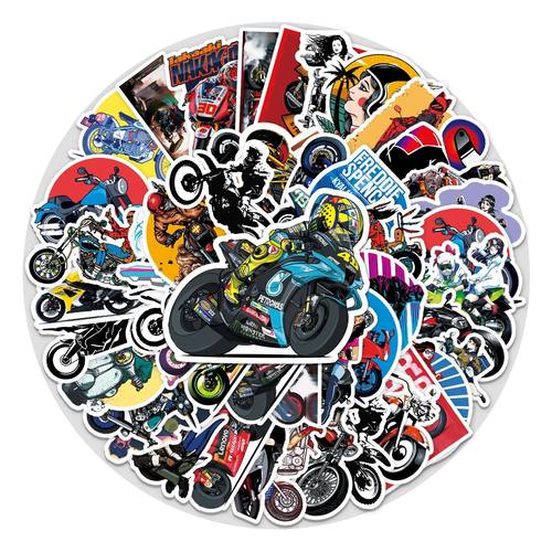 潮流个性哈雷机车复古摩托车贴纸