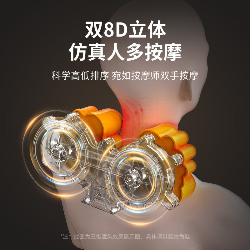 厂家按摩枕颈椎按摩器腰部背部肩部电动多功能按摩仪按摩枕头