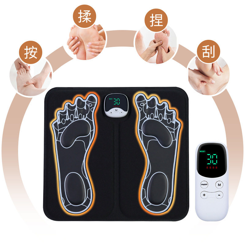 智能ems足底脉冲按摩脚垫家用微电流足部按摩仪足疗机跨境