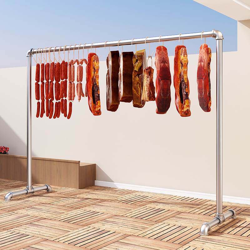 钢挂肉架晾香肠腊架子家用晒腊管用鱼鸡鸭架室外多功能卖肉肉专架