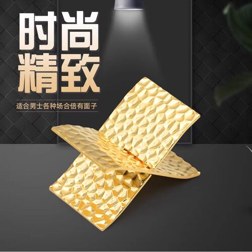 纯铜便携可拆卸雪茄支架 锻打纹金色通用雪茄烟托 雪茄架黄色