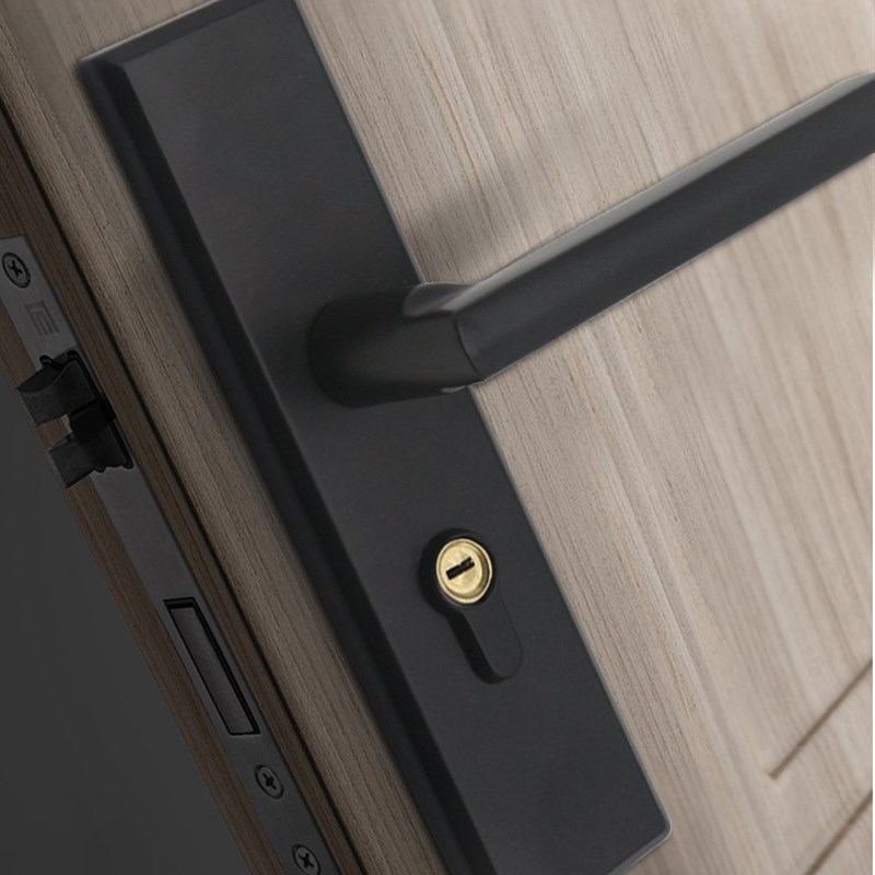 工厂直供不锈钢室内静音木门房间锁 卧室两件式锁门锁锁具厂家