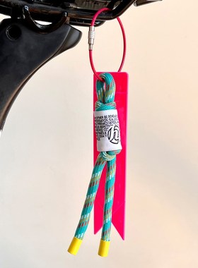 山地自行车荧光绳反光飘带公路车座位挂件夜骑警示条书包背包挂绳