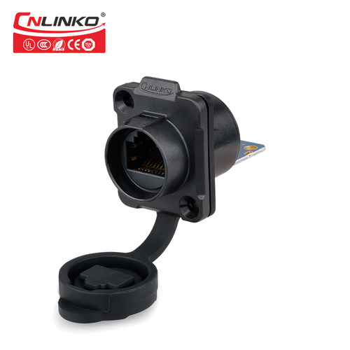 凌科LP16室外防水百兆rj45网络网线直通头网线对接头延长器连接器