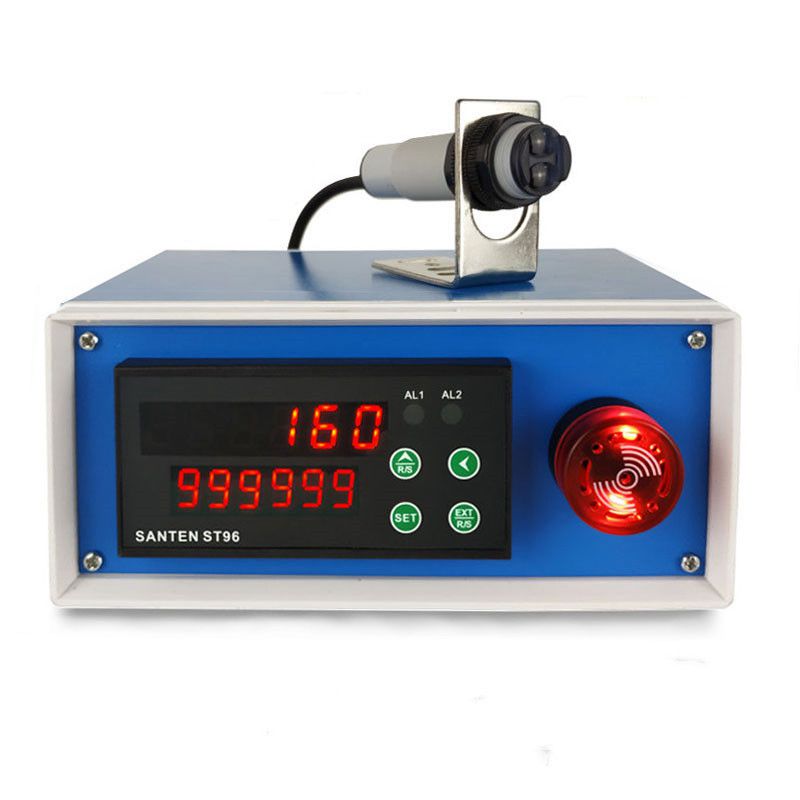 st96红外线计数器电子数显工业自动感应输送带计米器点数器记数器