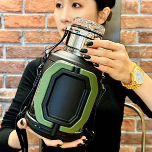 水杯男士大容量高硼硅玻璃杯带盖子茶水分离泡茶杯子家用耐高温水