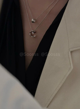 菱格水冰月项链jennie白敬亭同款