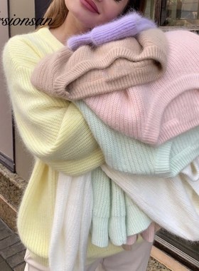 Warm ladies Woman Sweater Women Knitwear Knitted Sweaters