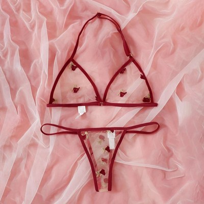 Flower Lace Backless Vest Sexy Lingerie Bralet Bikinis 2021