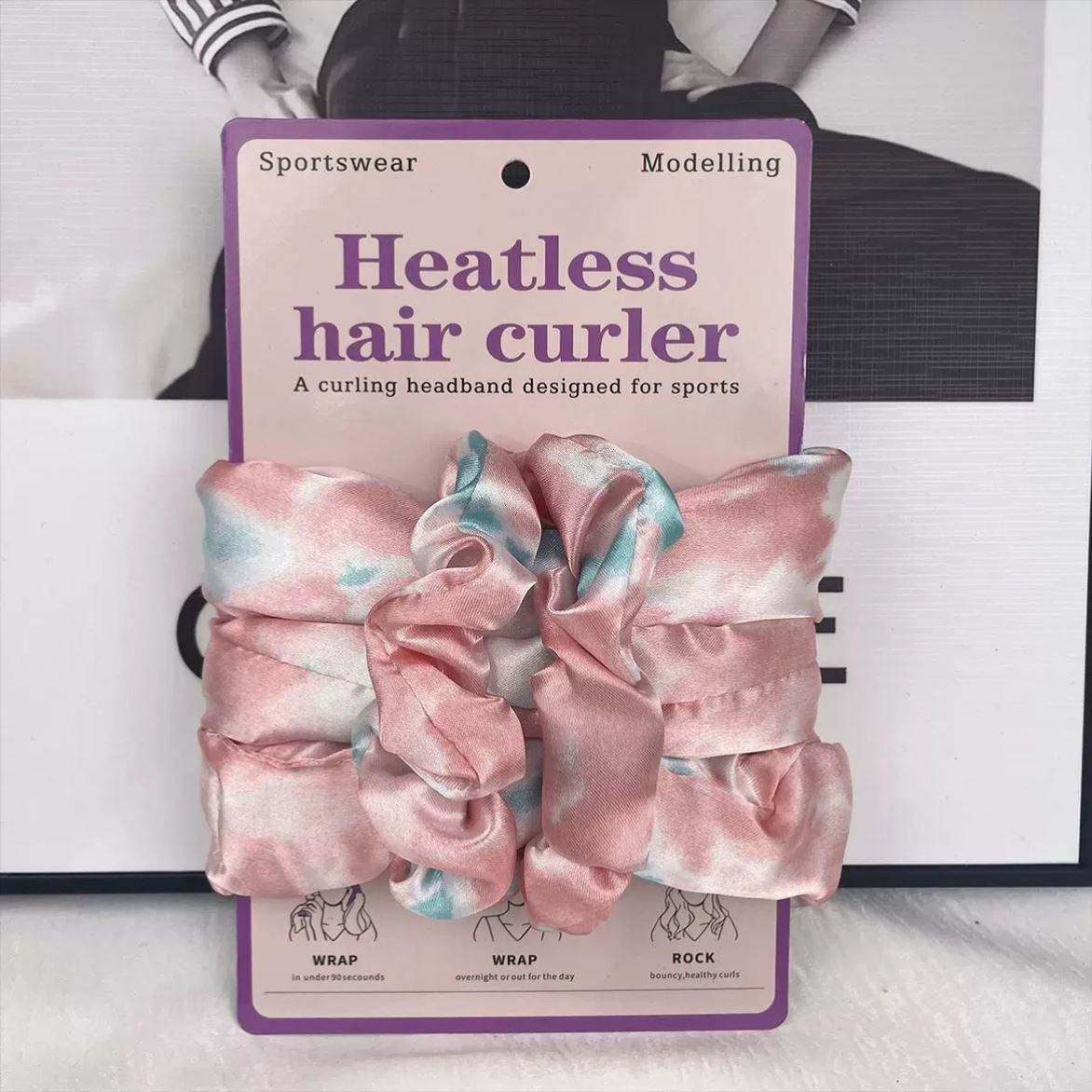 Heatless Curling Rod No Heat Hair Curlers Satin Wrapped Flex