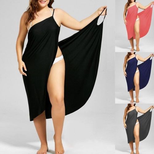bath Towel Dress women Plus Size Beach cover up bathing suit