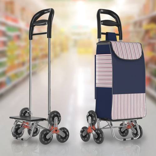 Home portable shopping cart folding supermarket trolley