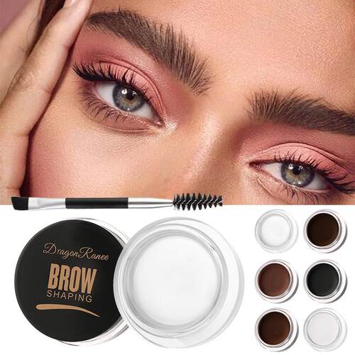White Brown Eyebrow Tint Eyebrow Gel Wax Brow Soap Set