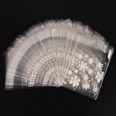 100PCS Christmas Candies Plastic Cookie food Bag(糖果袋)