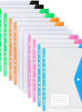 A4 Size Plastic File Folders Wallets Colorful Document Files