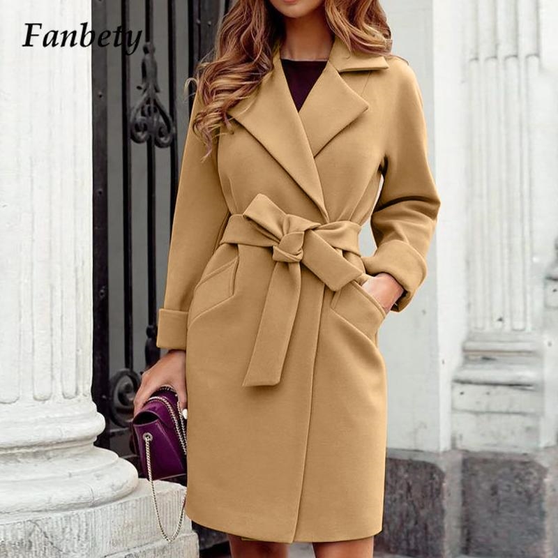 Overcoat Tops women for ladies Trench coat Winter Jacket