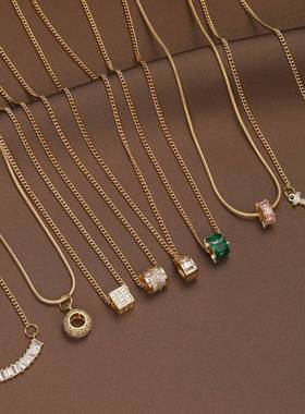 Elegant necklace women necklace collarbone chain 高级感项链