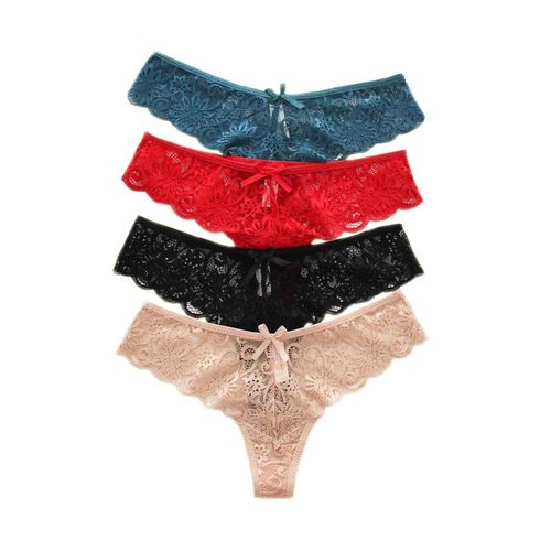 Women Panties Lace Underwear T-back Thong 蕾丝内裤女丁字裤