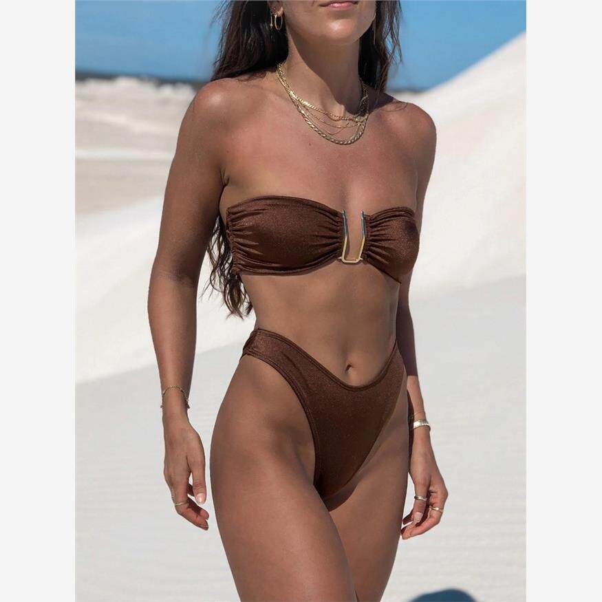 Swimsuit Women Bathing Suit Bikini Swimwear High Waist Sexy