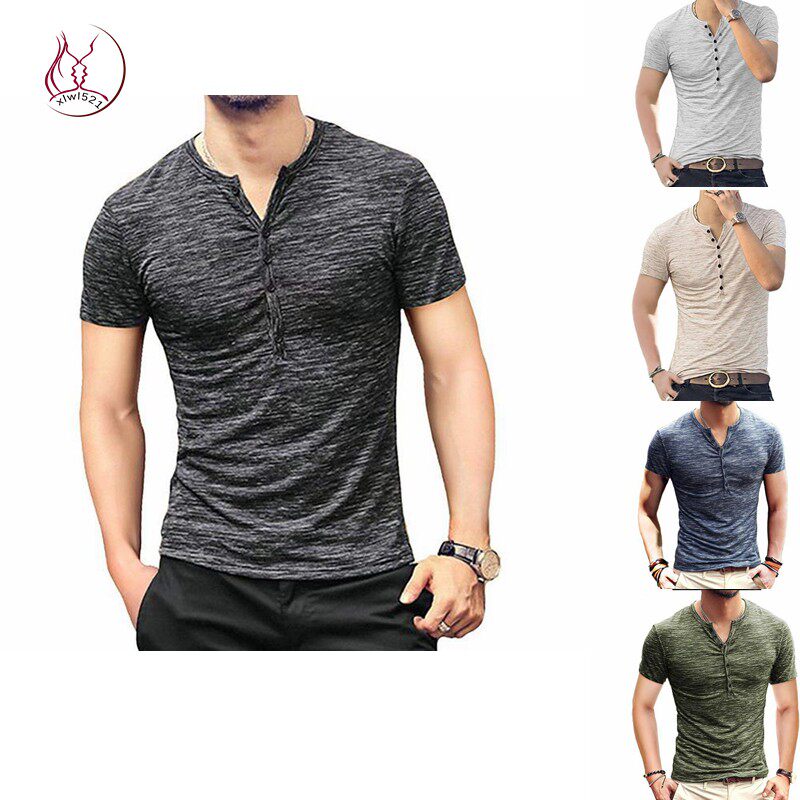 tshirfomenupa亨利领男图片