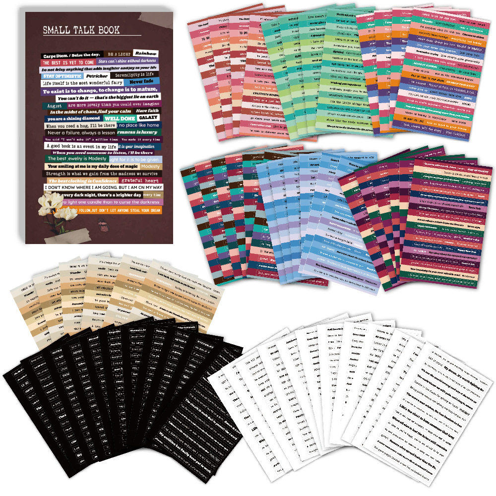 Small Talk Stickers for diary card Bullet journal Scrapbook