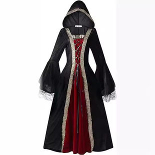 dress 款 女中世纪文艺复兴大码 扮演连衣裙Medieval women for