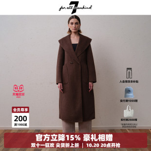 For 大翻领直筒经典 All 女装 简约毛呢外套大衣 Mankind25年新品