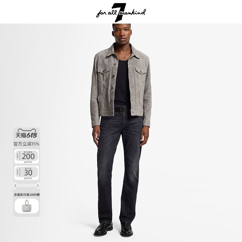 7 For All Mankind25新品男士秋冬美式复古水洗vintage牛仔裤百搭
